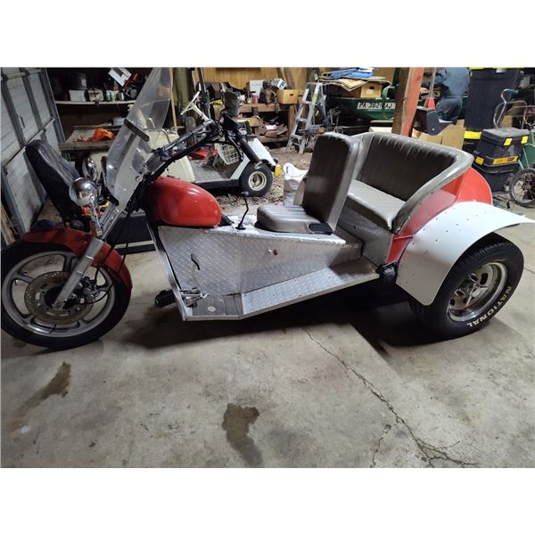 SUPER CLEAN CUSTOM WEST COAST  1977 MOTORCYLE TRIKE