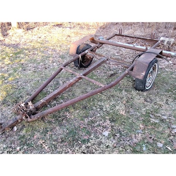 HOMEMADE TILT TRAILER WITH BALL HITCH