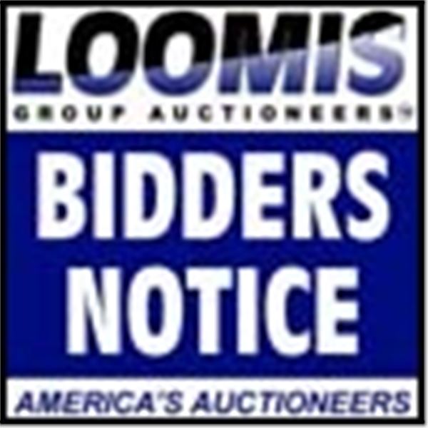 BIDDER NOTICE FOR THIS SESSION