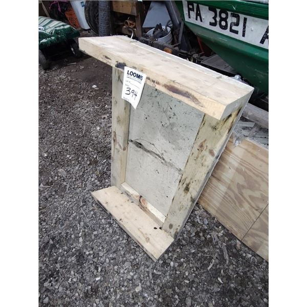 WOODEN 4 WHEEL DOLLY/CART