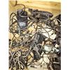 Image 4 : WOOD CHEST W/ MANY VINTAGE & ANTIQUE SEWING MACHINE PARTS