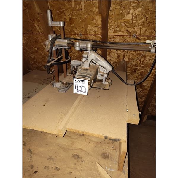 RADIAL HAND SAW W/ SEARS INDUSTIAL STAND