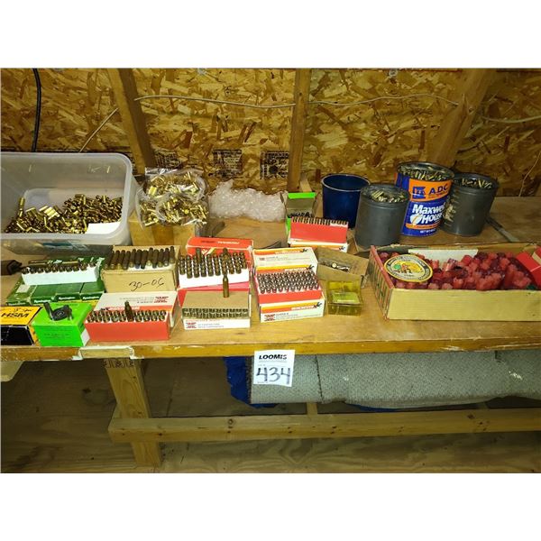LARGE LOT OF RELOADING SUPPLIES (TABLE NOT INCLUDED)