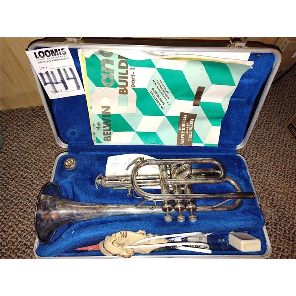 SILVER CARAVELLE TRUMPET IN CASE