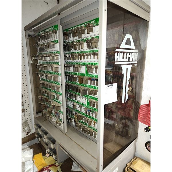 HILLMAN OPEN STOCK KEY DISPLAY UNIT WITH INVENTORY