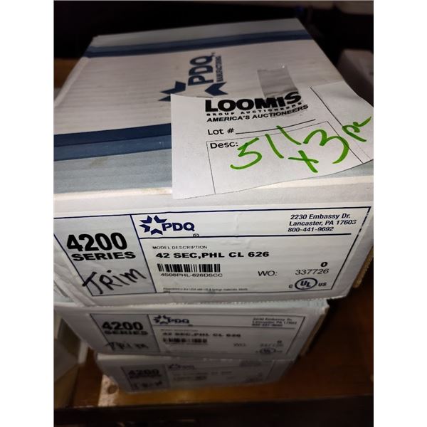 NEW PDQ 4200 SERIES #42SEC,PHLCL 626 HARDWARE
