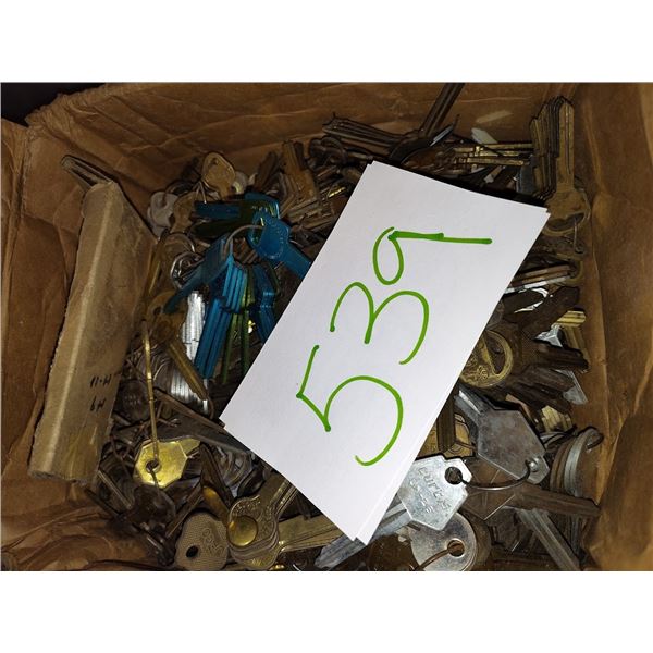 LARGE LOT OF BLANK KEY STOCK 100'S OF KEYS