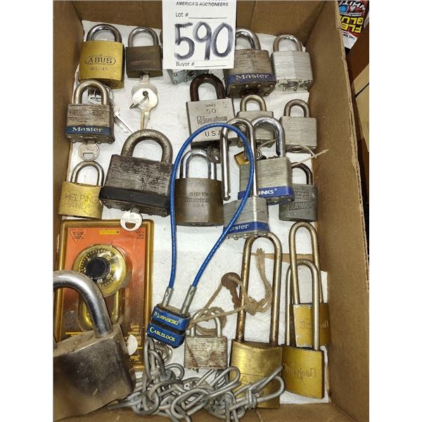LOCK COLLECTION SOME W/ KEYS