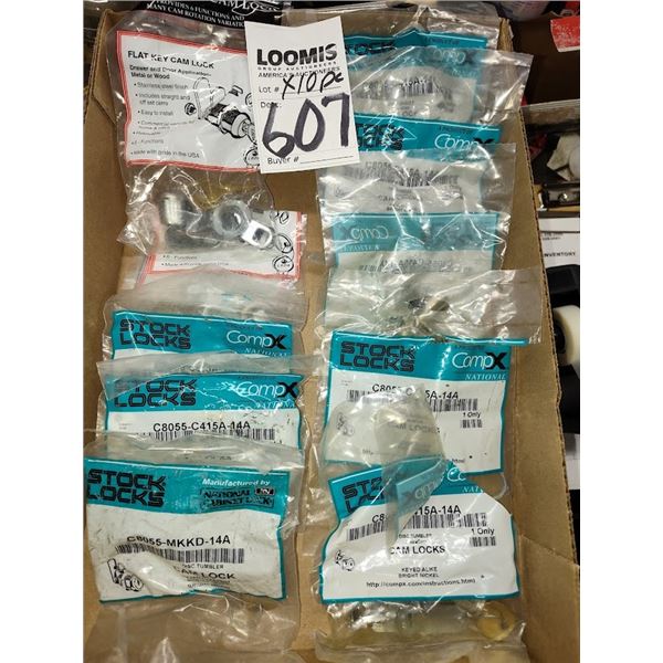 SET OF 10 NEW CAM LOCKS (SOLD AS ONE LOT)