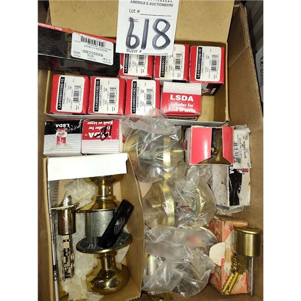 NEW BUNDLE LOT OF ASSORTED CYLINDER & KNOB SETS