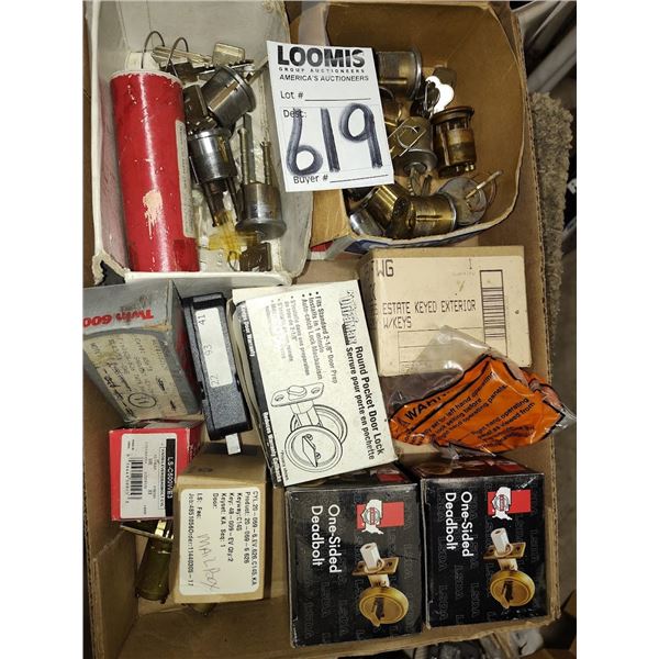 NEW BUNDLE OF DEAD BOLT & OTHER LOCKS