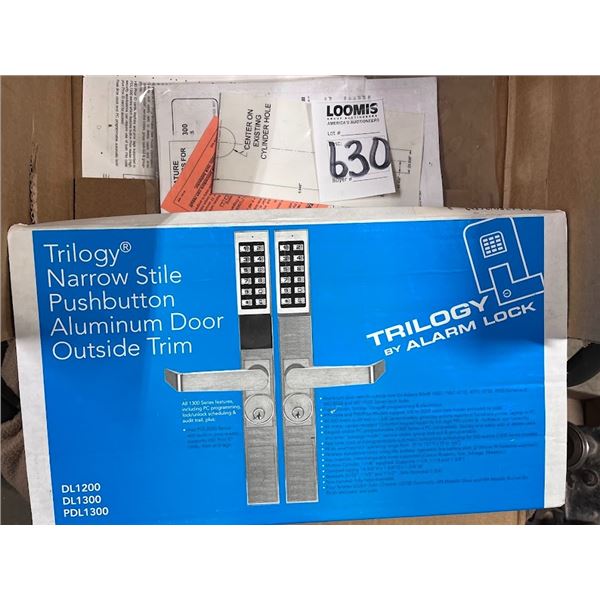 NEW TRILOGY ALARM LOCK/PUSH BUTTON