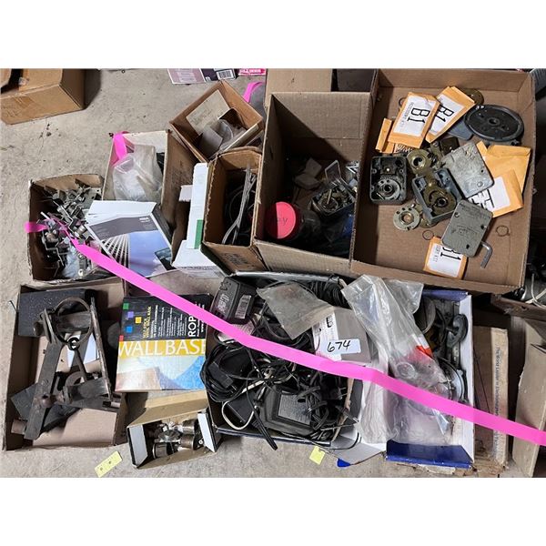 LARGE LOT OF PARTS, TOOLS, NEW OILS AND HARDWARE