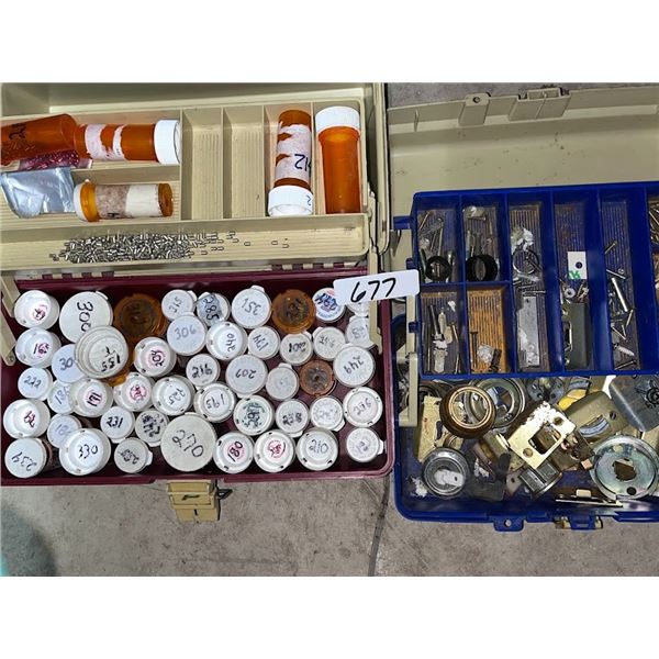 LARGE LOT OF PINS, WAFERS & ENTRY LOCK PARTS