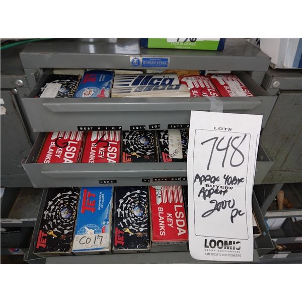 NEW OPEN BLANK KEY STOCK IN SERVICE TRUCK