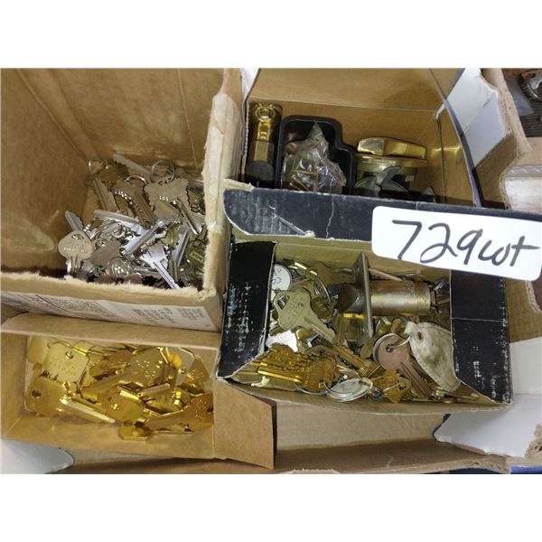 NEW KEY STOCK BLANKS W/ NIGHT LATCH