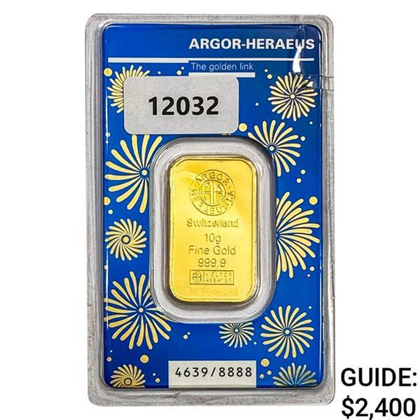 .3215oz AGW Gold Switzerland Bar