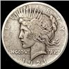 Image 1 : 1921 Silver Peace Dollar NICELY CIRCULATED