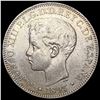 1897 Phillipine Silver Peso CHOICE AU