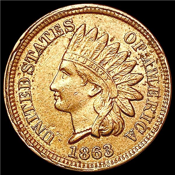 1863 Indian Head Cent CLOSELY UNCIRCULATED