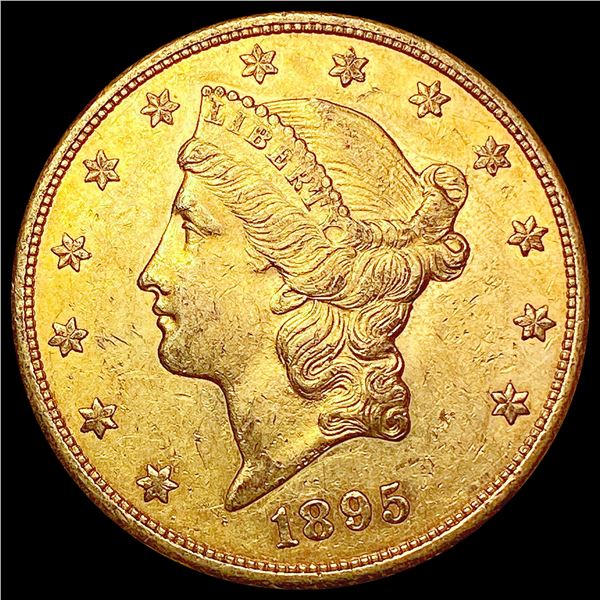 1895-S $20 Gold Double Eagle CLOSELY UNCIRCULATED