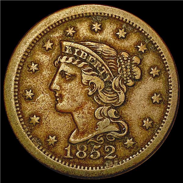 1852 Braided Hair Large Cent CLOSELY UNCIRCULATED