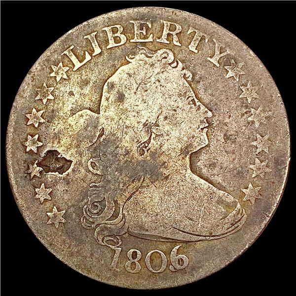 1806/5 Draped Bust Quarter NICELY CIRCULATED