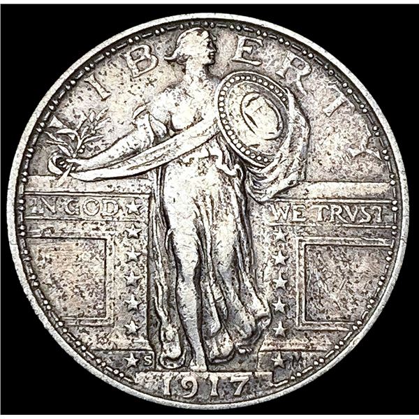 1917-S Standing Liberty Quarter LIGHTLY CIRCULATED