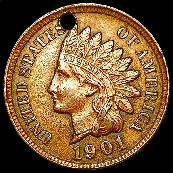 1901 Indian Cent Love Token HIGH GRADE