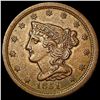Image 1 : 1851 Braided Hair Half Cent CLOSELY UNCIRCULATED