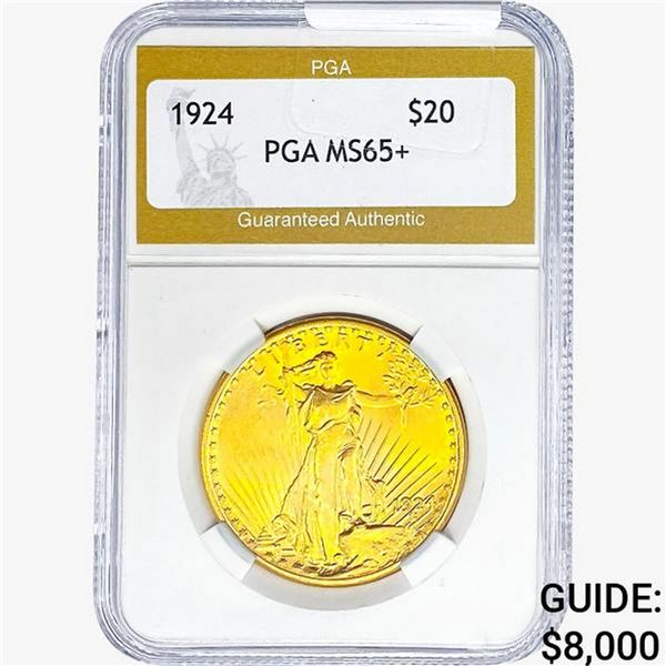 1924 $20 Gold Double Eagle PGA MS65+