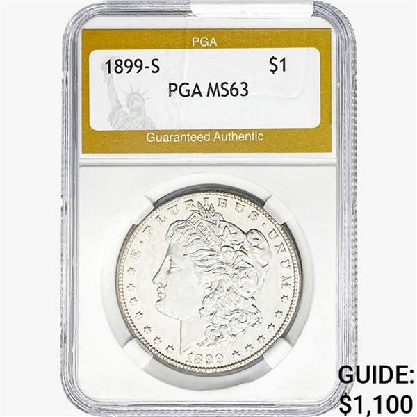 1899-S Morgan Silver Dollar PGA MS63