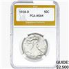 Image 1 : 1938-D Walking Liberty Half Dollar PGA MS64