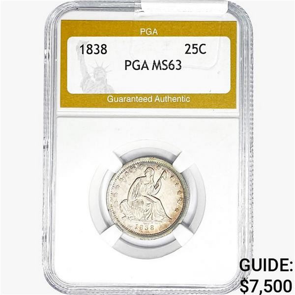 1838 Standing Liberty Quarter PGA MS63