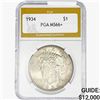 Image 1 : 1934 Silver Peace Dollar PGA MS66+
