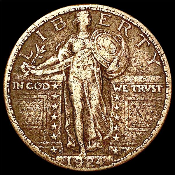 1924-S Standing Liberty Quarter LIGHTLY CIRCULATED