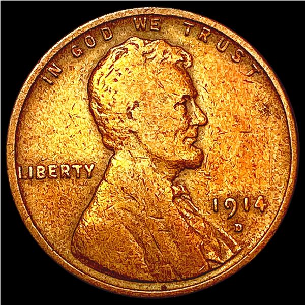 1914-D Wheat Cent CLOSELY UNCIRCULATED