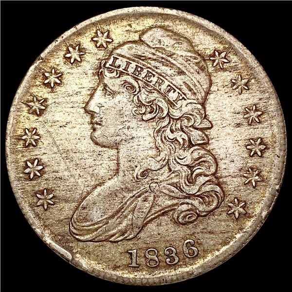 1836 Lettered Edge Capped Bust Half Dollar CLOSELY UNCIRCULATED