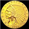 Image 1 : 1911 $2.50 Gold Quarter Eagle CHOICE AU
