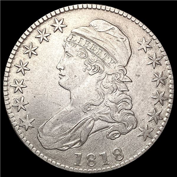 1818 Capped Bust Half Dollar NEARLY UNCIRCULATED