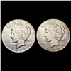 Image 1 : [2]1935 Silver Peace Dollar CLOSELY UNCIRCULATED