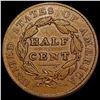 Image 2 : 1828 Classic Head Half Cent CLOSELY UNCIRCULATED