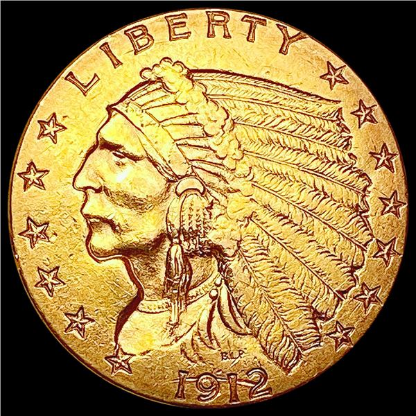 1912 $2.50 Gold Quarter Eagle CHOICE AU