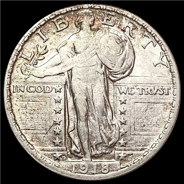 1918-D Standing Liberty Quarter CLOSELY UNCIRCULATED