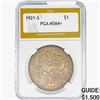 Image 1 : 1921-S Morgan Silver Dollar PGA MS64+