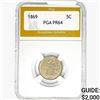 Image 1 : 1869 Shield Nickel PGA PR64