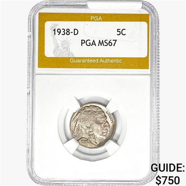1938-D Buffalo Nickel PGA MS67
