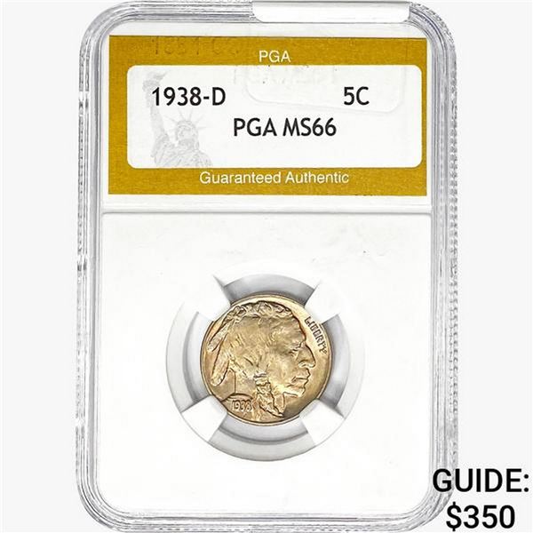 1938-D Buffalo Nickel PGA MS66