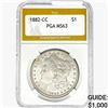 Image 1 : 1882-CC Morgan Silver Dollar PGA MS63