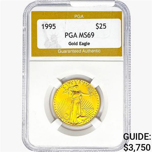 1995 1/2oz $25 AGE PGA MS69